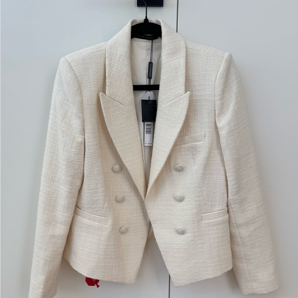 NWT Cream Open-Front Blazer